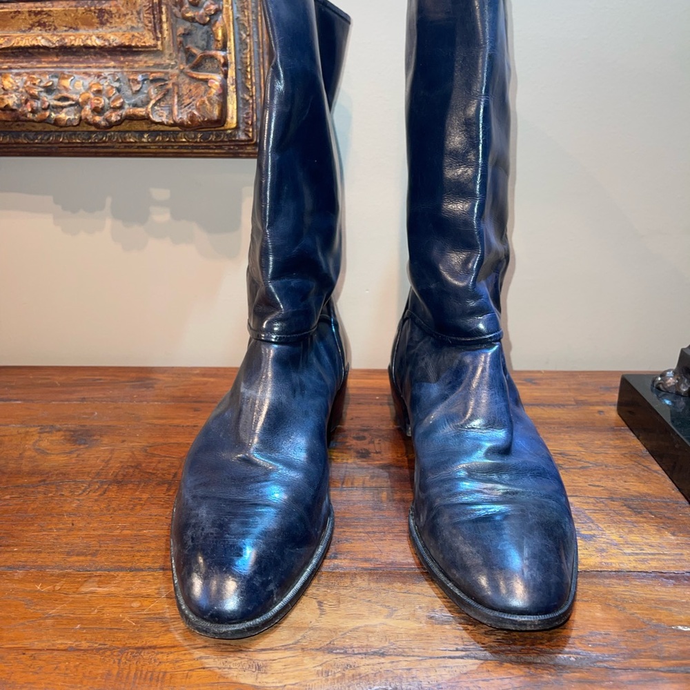 Elegant Black Leather Men's Boots